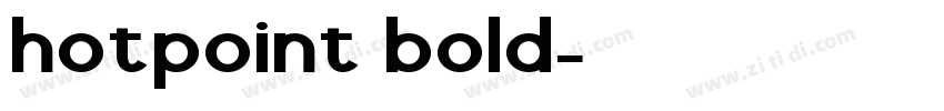 hotpoint bold字体转换